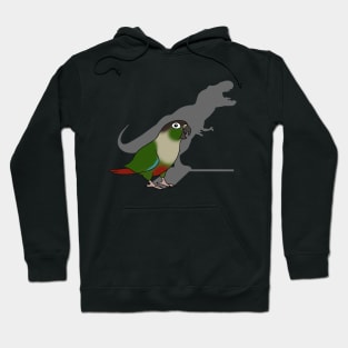 t-rex shadow - green cheeked conure Hoodie